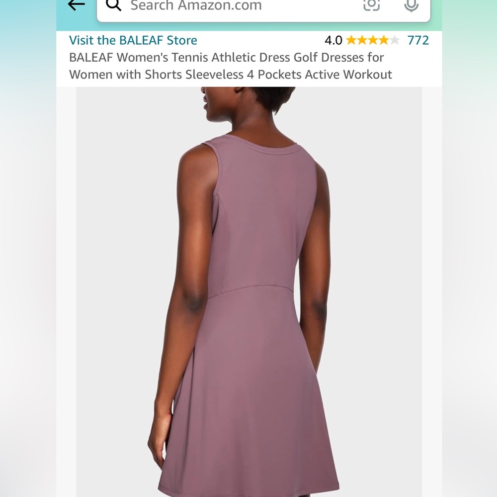 Athletic dress- dusty purple